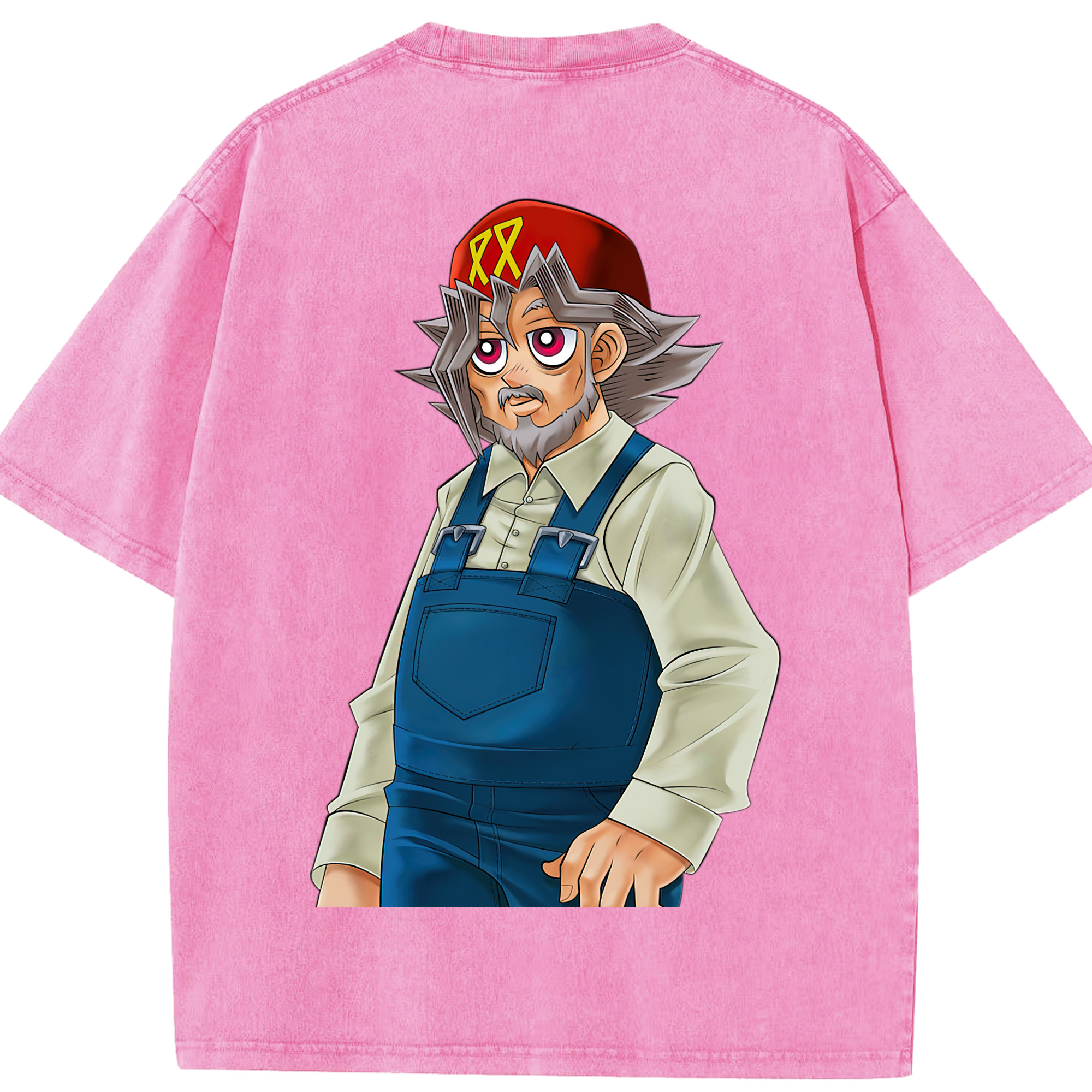 （画像用） 遊☆戯☆王 Yu-Gi-Oh! 綿100% ヴィンテージ風 半袖Tシャツ（背面プリント）